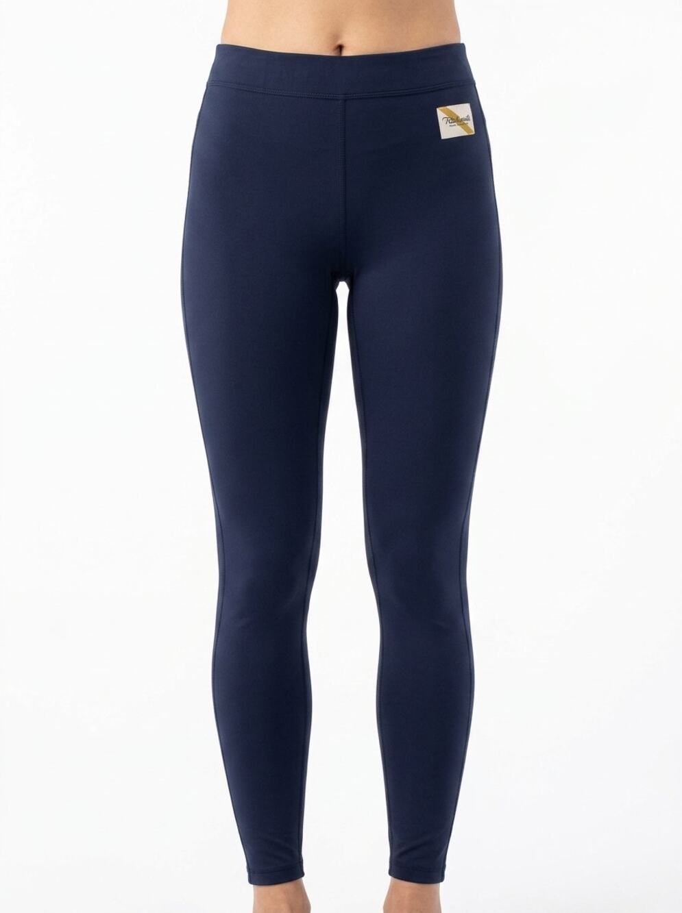 Tracksmith Navy Skinny Knit Stretch Leggings Pants Women Size S